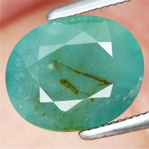 Rare!!  2.46ct Oval Natural Unheated Green Grandidierite Gemstone 9.8x8mm SI
